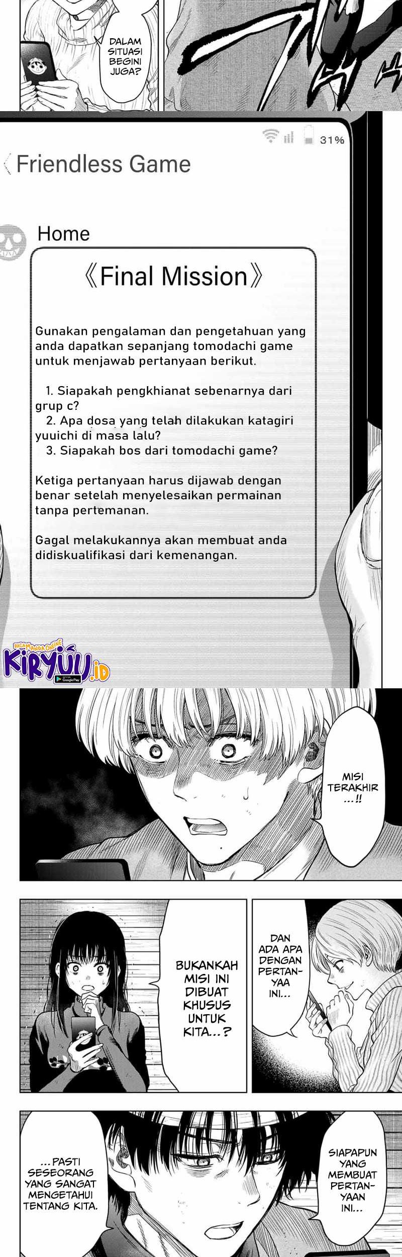 Tomodachi Game Chapter 114 Gambar 19