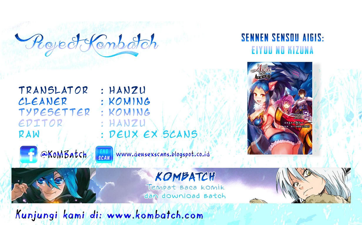 Baca Komik Sennen Sensou Aigis Eiyuu no Kizuna Chapter 14 Gambar 1