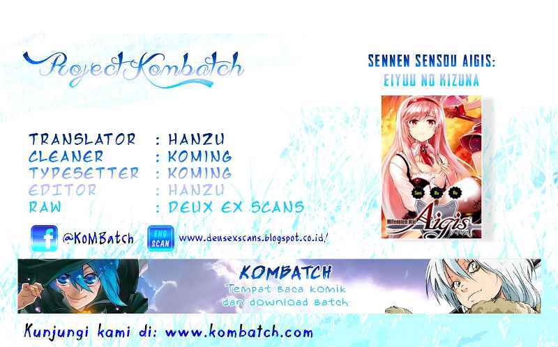 Baca Komik Sennen Sensou Aigis Eiyuu no Kizuna Chapter 01 Gambar 1
