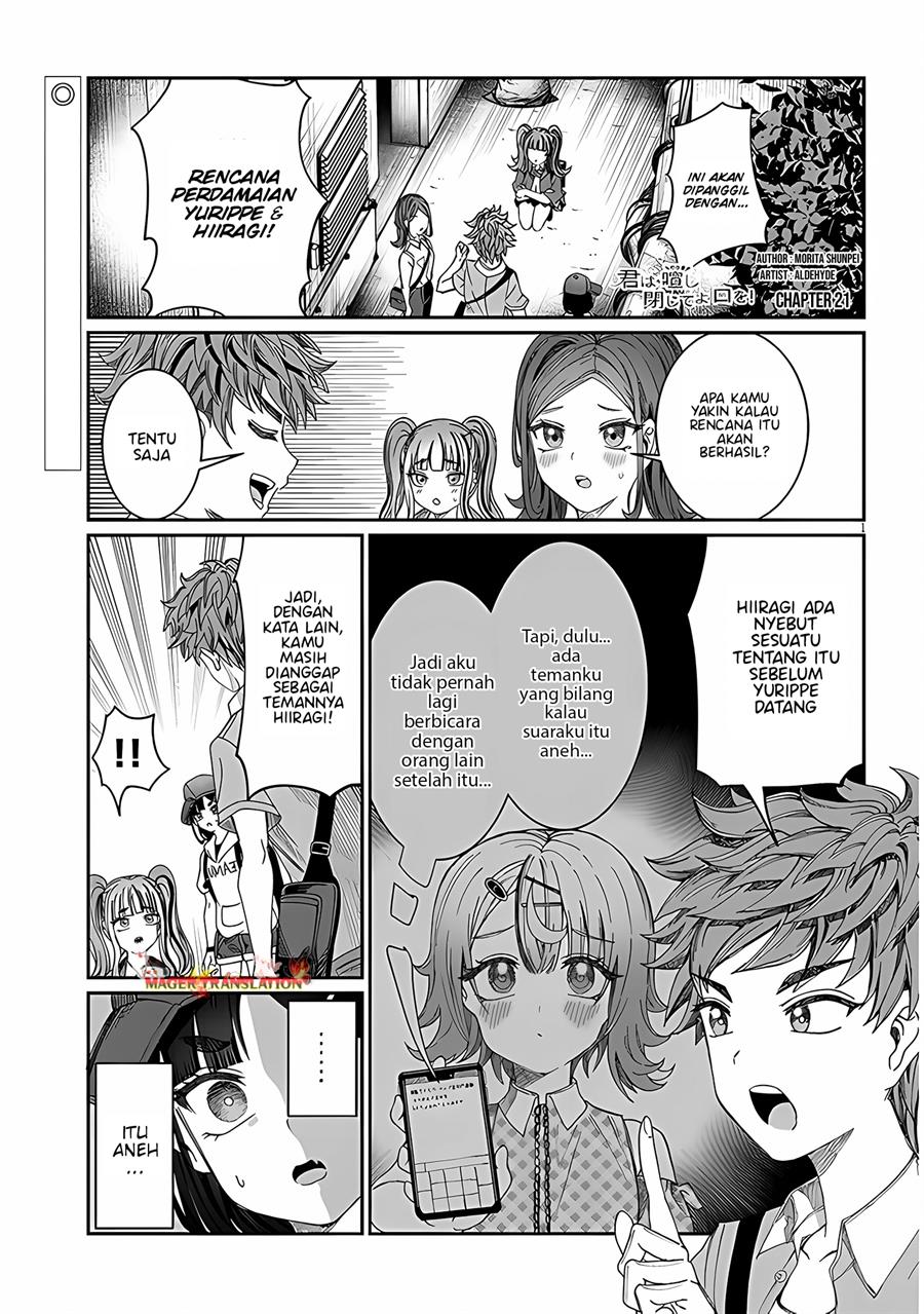 Baca Kimi wa Yakamashi Tojite yo Kuchi wo! Chapter 21 Gambar 2