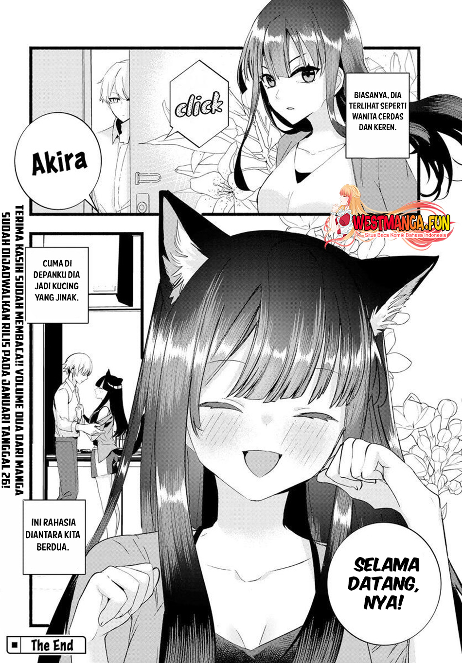Chiteki de Cool na Kouhai Bijo, Ore no Kai Neko ni naru Chapter 26 Gambar 12