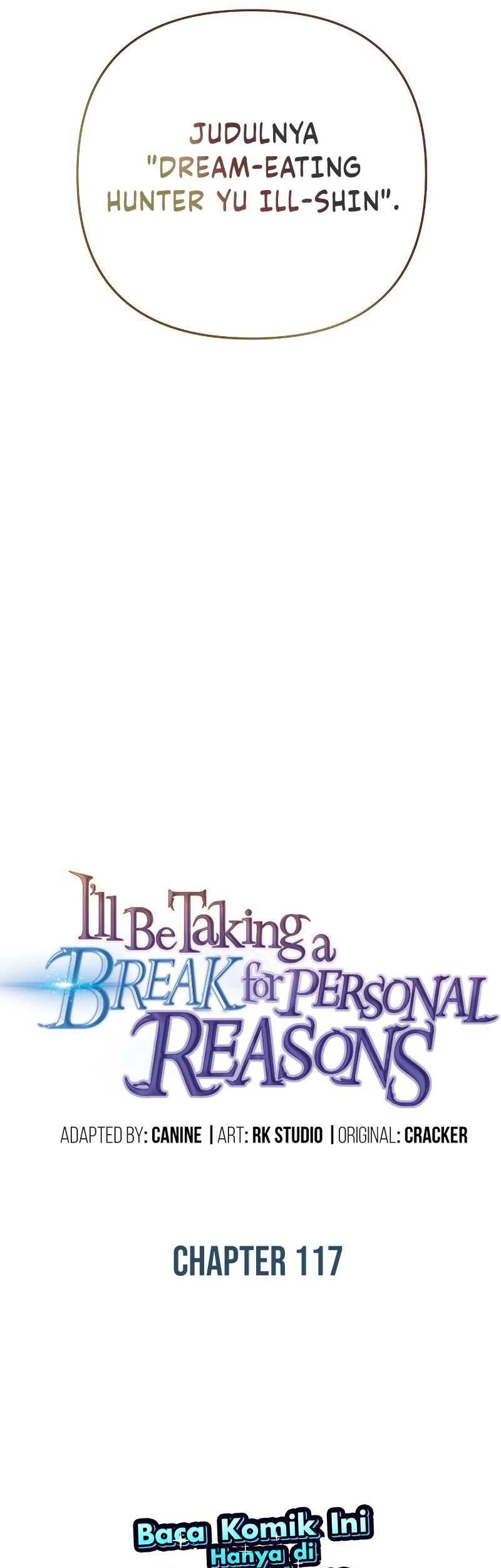 I’ll be Taking a Break for Personal Reasons Chapter 117 Gambar 8