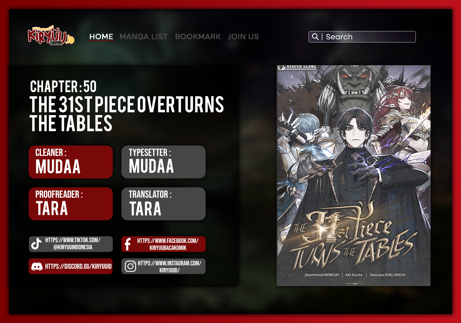 Baca Komik The 31st Piece Turns the Tables Chapter 50 Gambar 1
