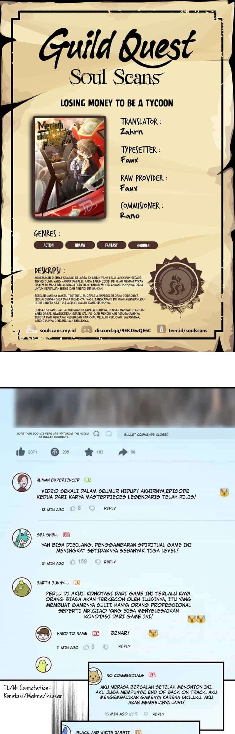 Baca Komik Losing Money to Be a Tycoon Chapter 138 Gambar 1