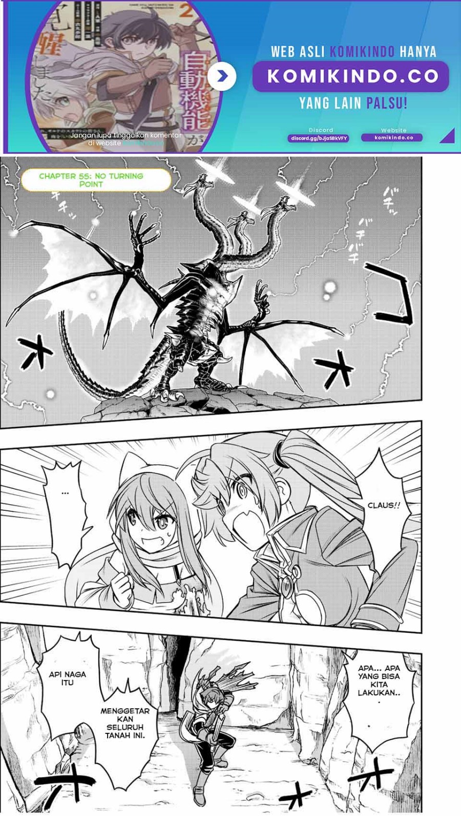 Baca  Dame Skill [Auto Mode] ga Kakuseishimashita ~Are, Guild no Scout-san, Ore wo “Iranai”-tte Itte Masendeshita?~ Chapter 55 Gambar 2