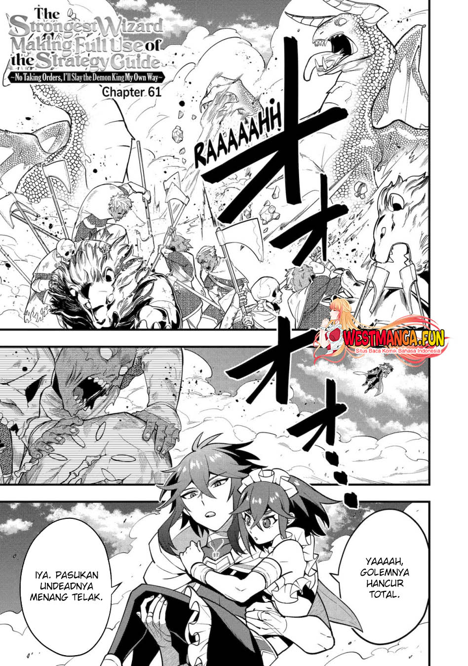 Baca Kouryakuhon o Kushi Suru Saikyou no Mahoutsukai ~”meirei sa sero” to wa Iwa Senai Oreryuu Mao Tobatsu Saizen Ruuto ~ Chapter 61 Gambar 2