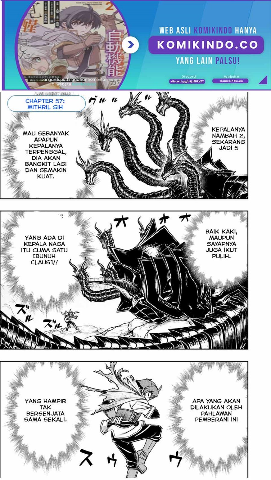 Baca  Dame Skill [Auto Mode] ga Kakuseishimashita ~Are, Guild no Scout-san, Ore wo “Iranai”-tte Itte Masendeshita?~ Chapter 57 Gambar 2
