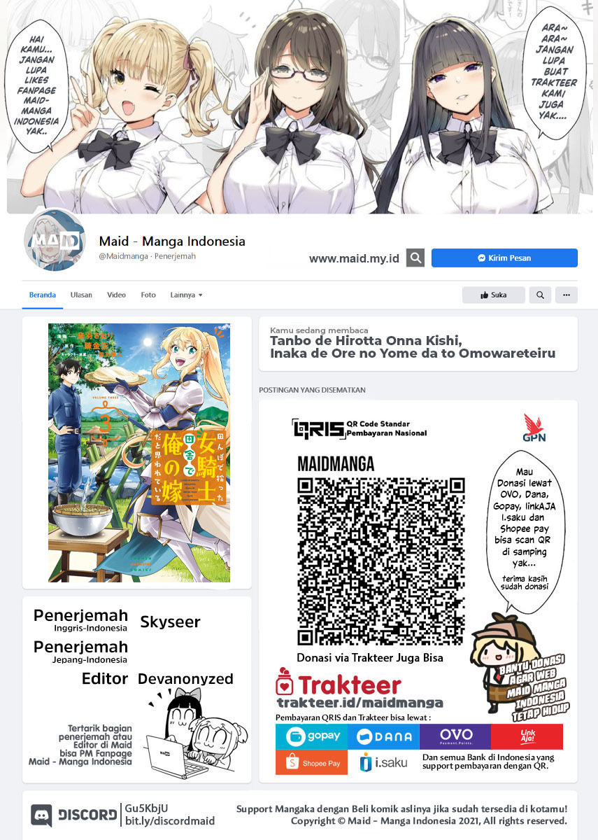 Baca Tanbo de Hirotta Onna Kishi, Inaka de Ore no Yome da to Omowareteiru Chapter 23 Gambar 2
