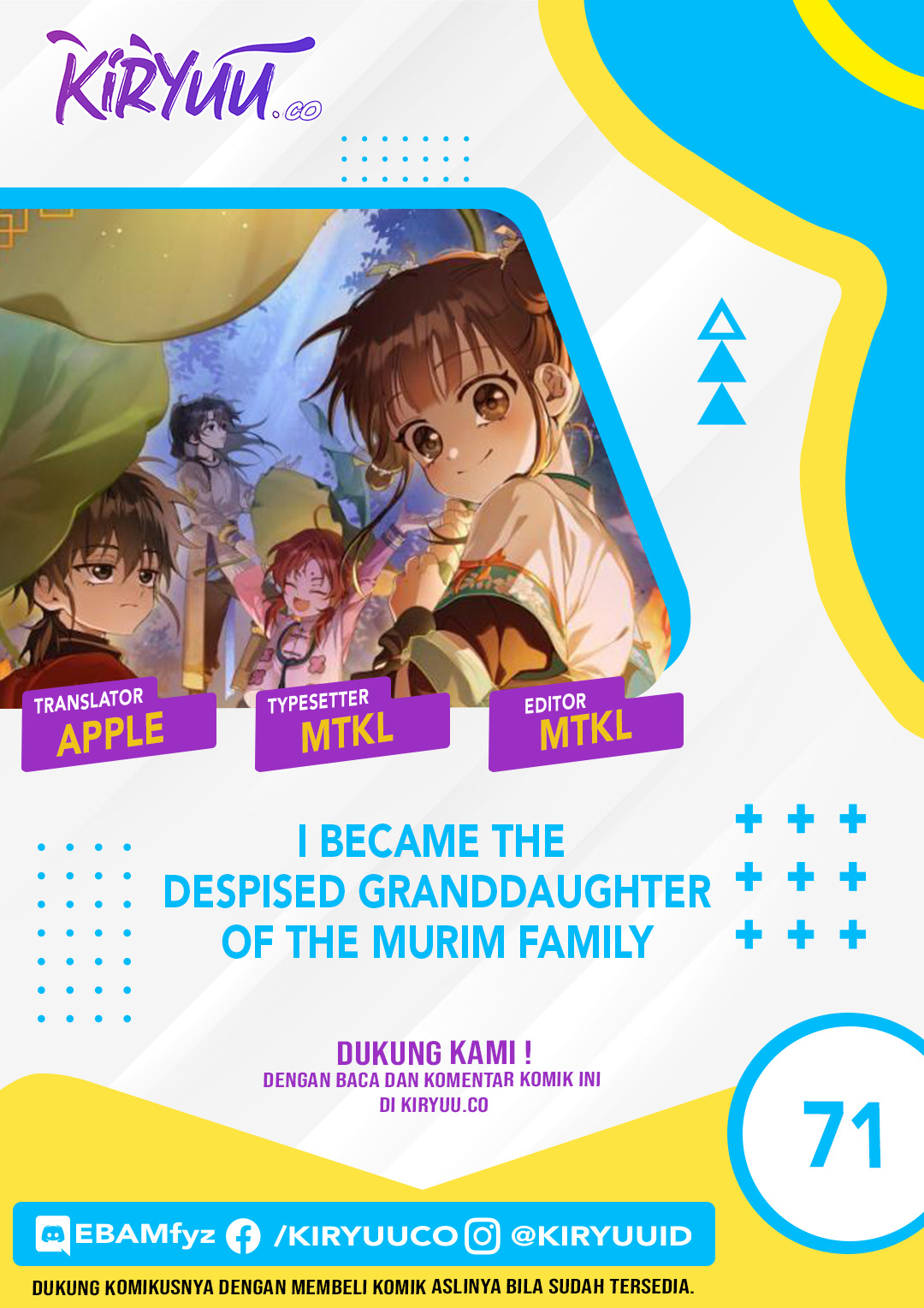 Baca Komik I Became the Despised Granddaughter of the Murim Family Chapter 71 Gambar 1