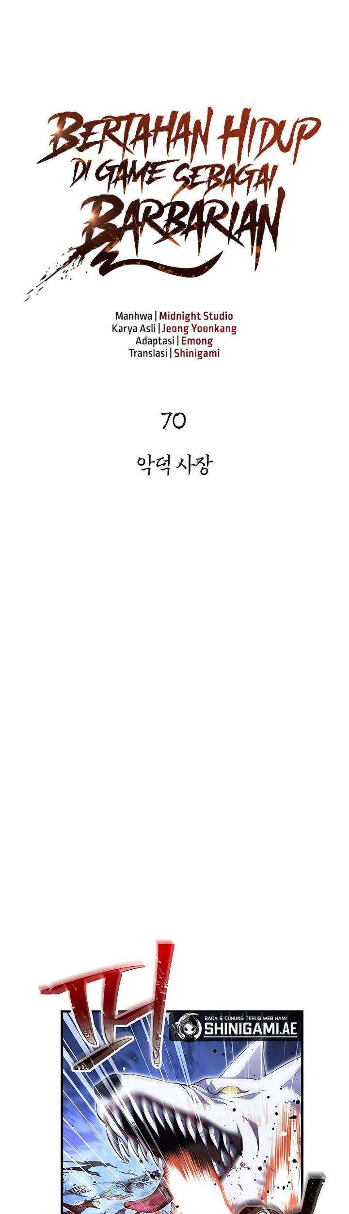 Survive as a Barbarian in the Game Chapter 70 Gambar 10