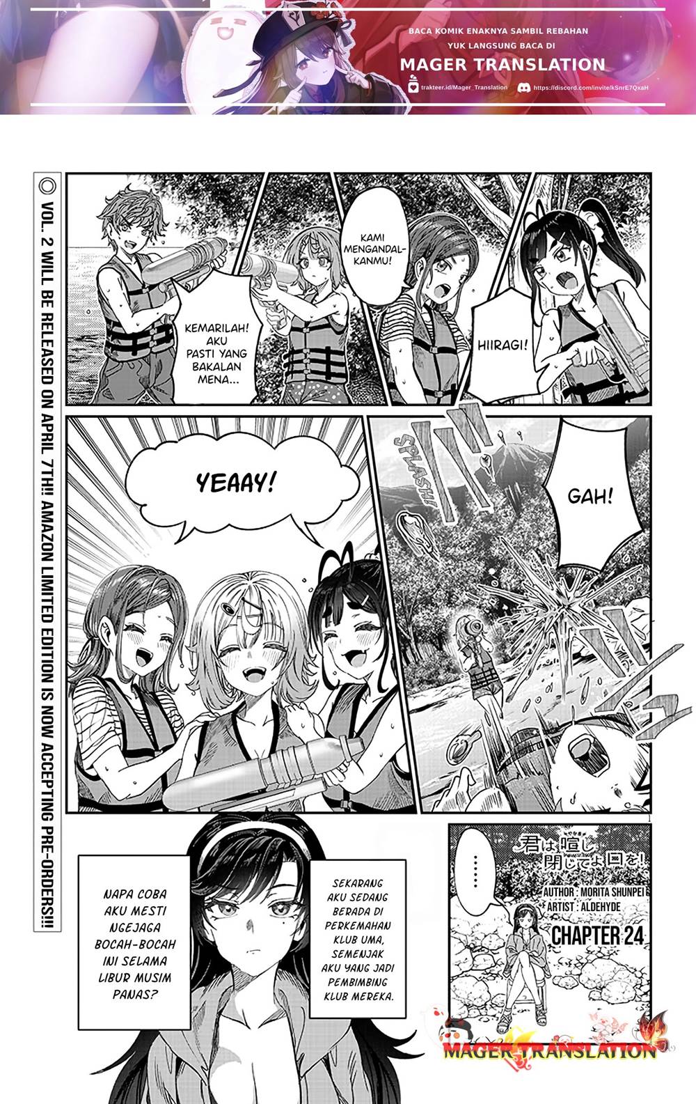 Baca Kimi wa Yakamashi Tojite yo Kuchi wo! Chapter 24 Gambar 2
