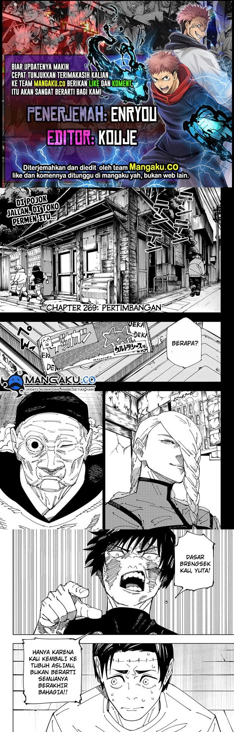 Baca Komik Jujutsu Kaisen Chapter 269 Gambar 1