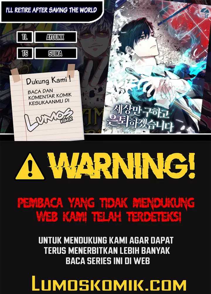 Baca Komik I’ll Retire After Saving the World Chapter 32 Gambar 1