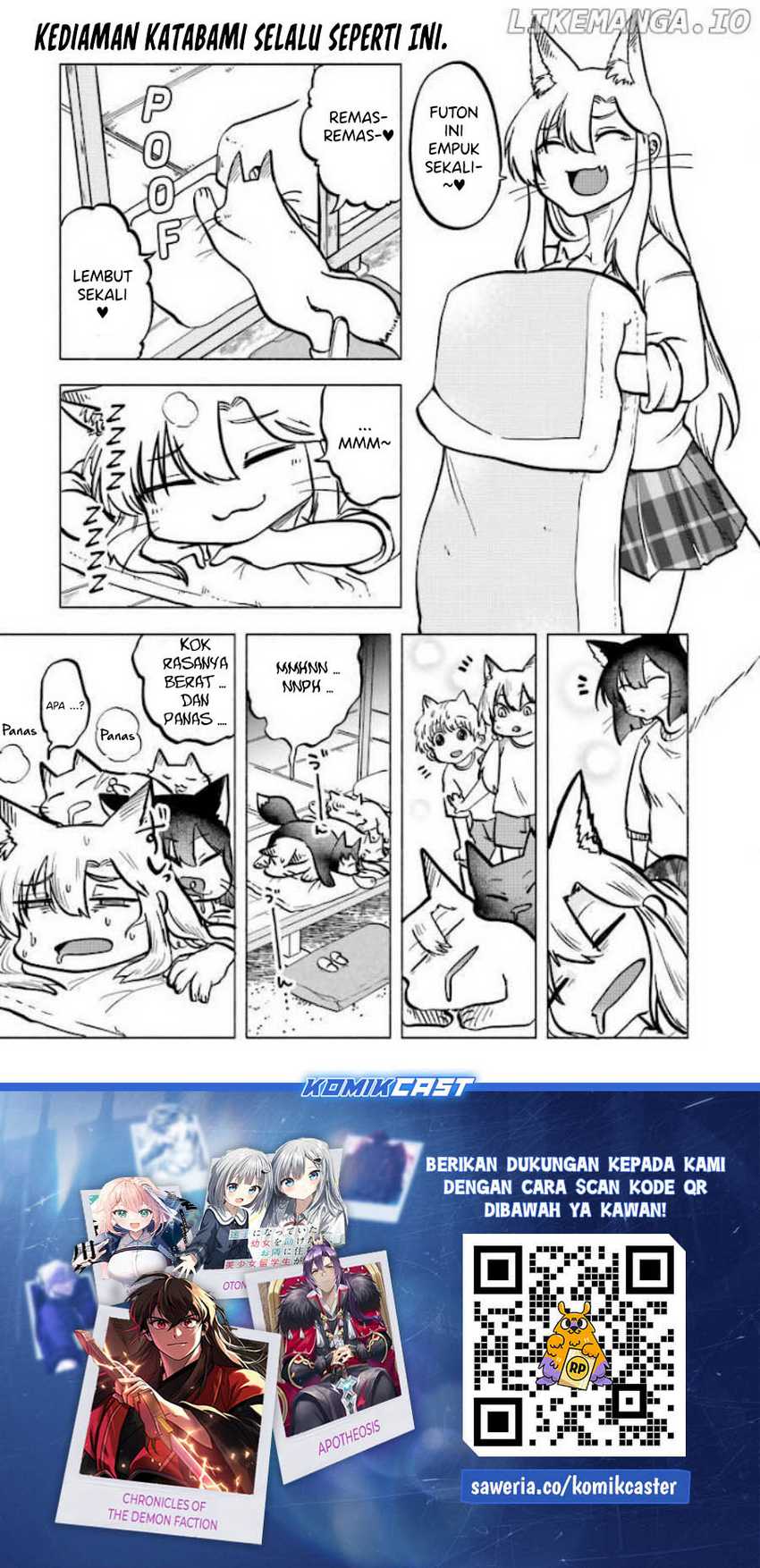 Okitsune Gal Katabami-san Chapter 08.5 Gambar 4