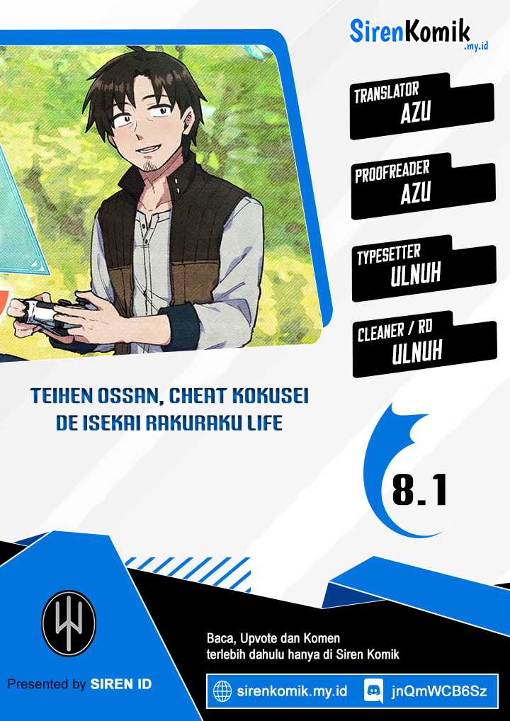 Baca Komik Teihen Ossan, Cheat Kokusei de Isekai Rakuraku Life Chapter 08.1 Gambar 1