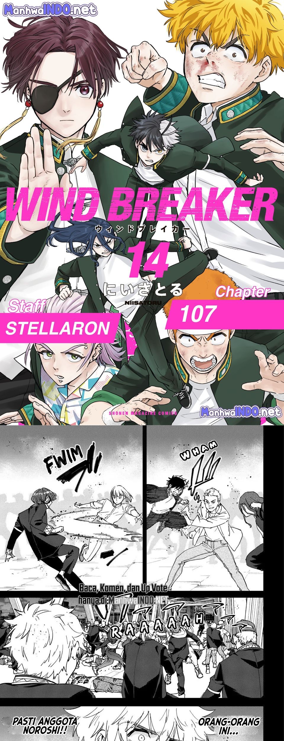 Baca Komik Wind Breaker (NII Satoru) Chapter 107 Gambar 1