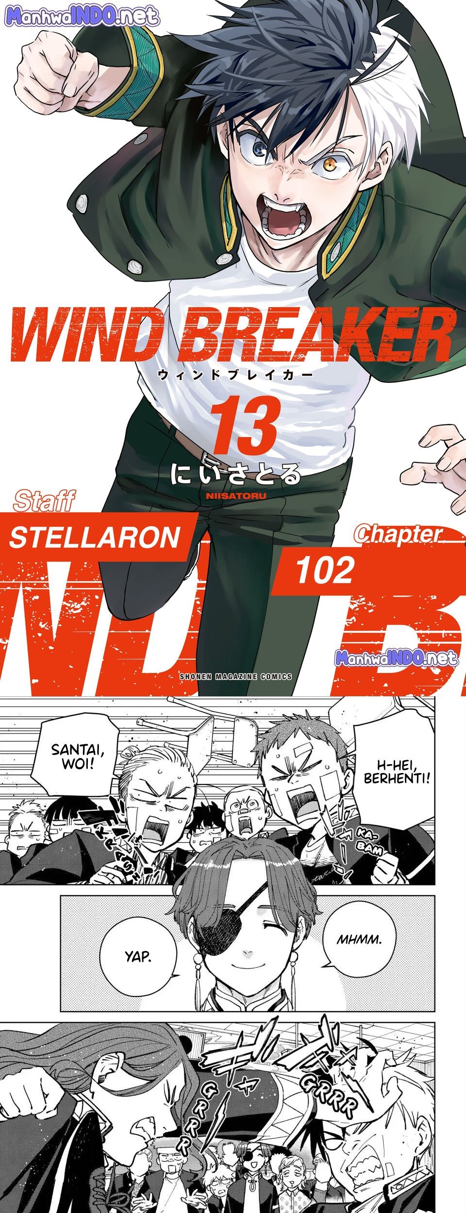 Baca Komik Wind Breaker (NII Satoru) Chapter 102 Gambar 1