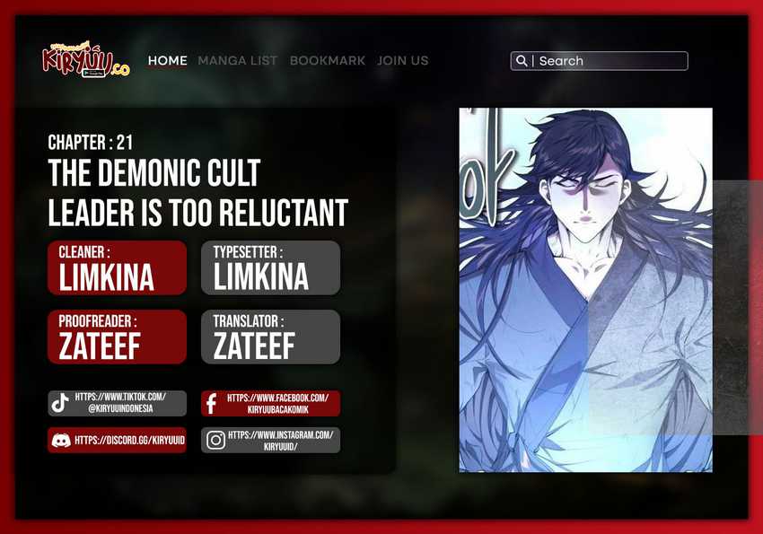 Baca Komik The Demonic Cult Leader Is Too Reluctant Chapter 21 Gambar 1