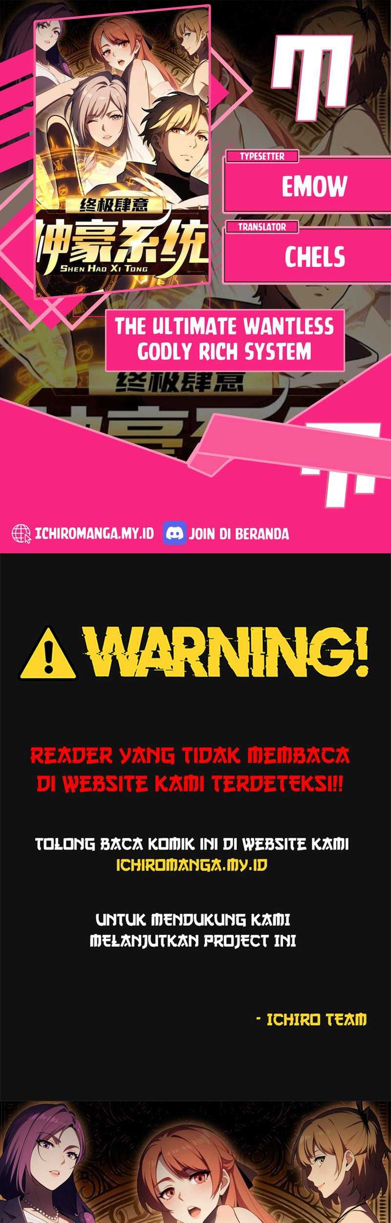 Baca Komik The Ultimate Wantless Godly Rich System Chapter 11 Gambar 1