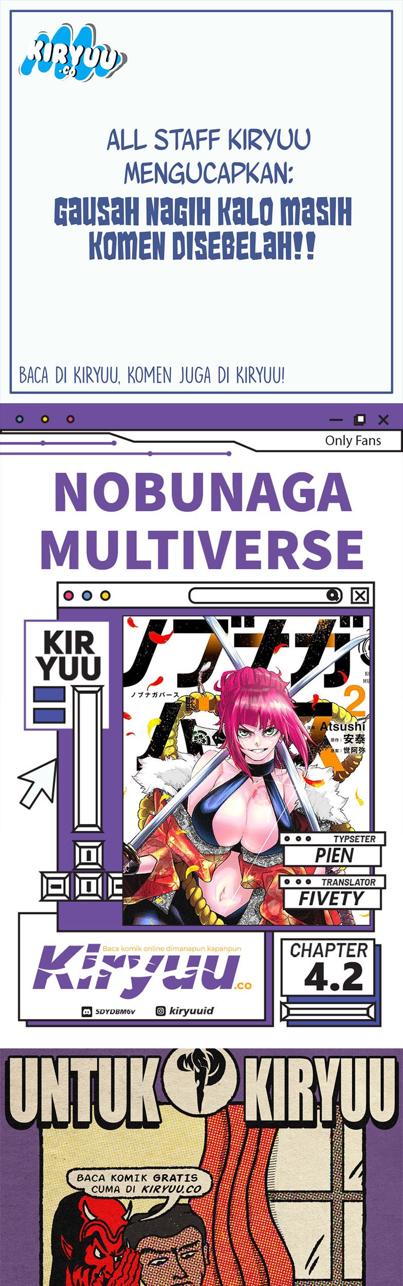 Baca Komik Nobunaga Multiverse Chapter 04.2 Gambar 1