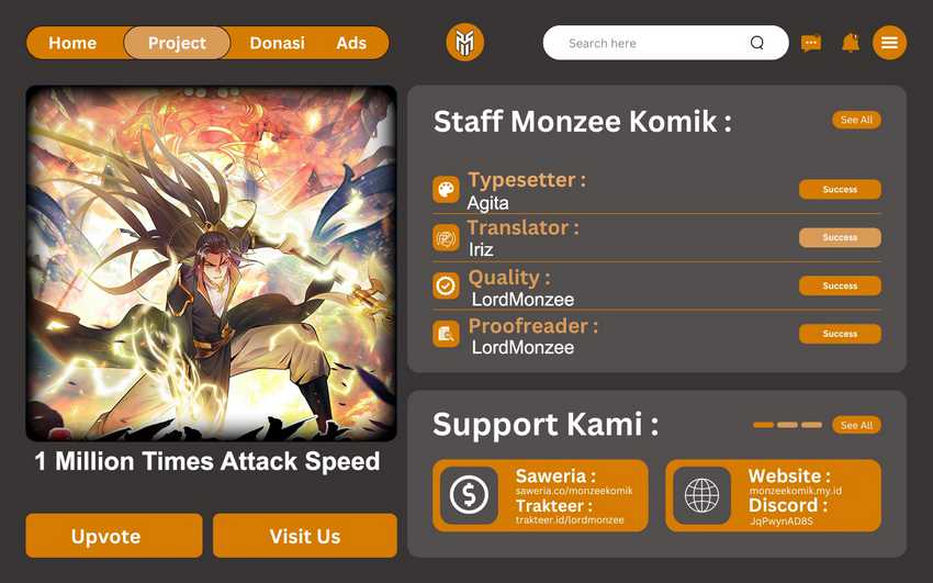 Baca Komik 1 Million Times Attack Speed Chapter 24 Gambar 1