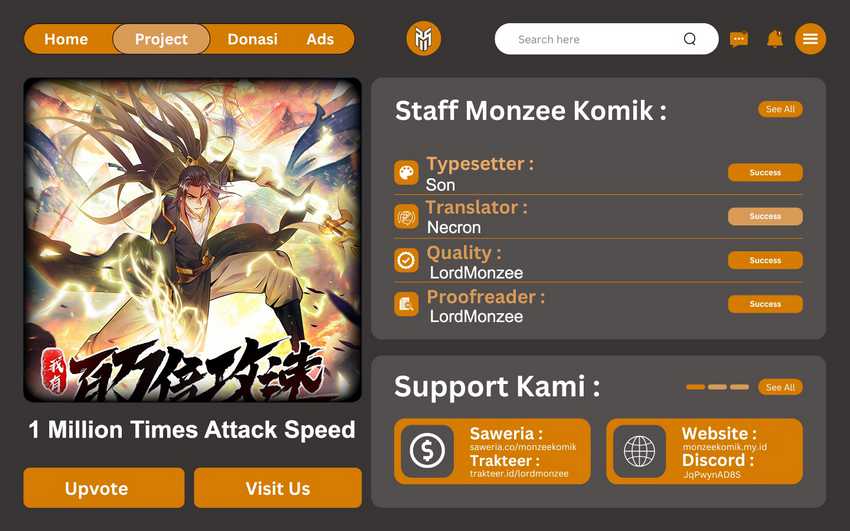 Baca Komik 1 Million Times Attack Speed Chapter 15 Gambar 1