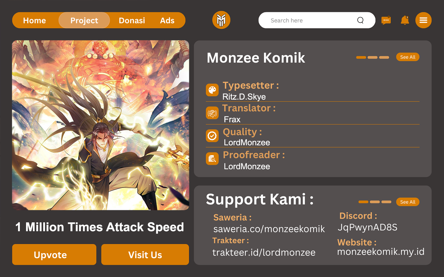 Baca Komik 1 Million Times Attack Speed Chapter 38 Gambar 1