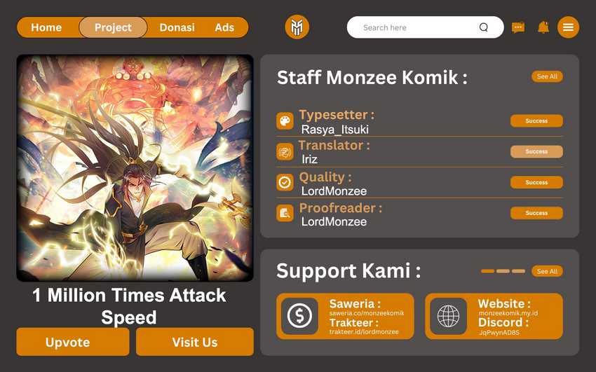 Baca Komik 1 Million Times Attack Speed Chapter 45 Gambar 1