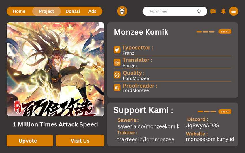 Baca Komik 1 Million Times Attack Speed Chapter 50 Gambar 1