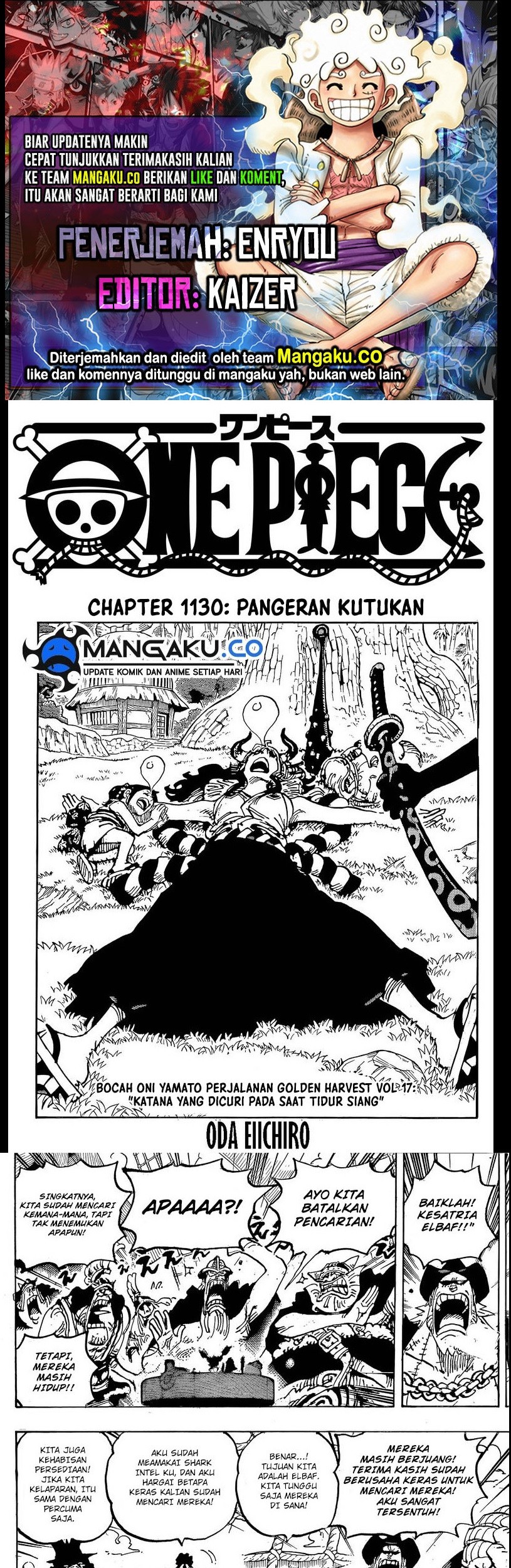 Baca Komik One Piece Chapter 1130 Gambar 1