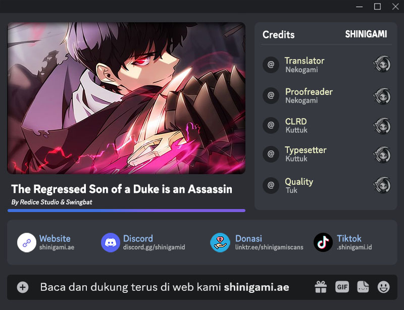 Baca Komik The Regressed Son Of A Duke Is An Assassin Chapter 45 Gambar 1