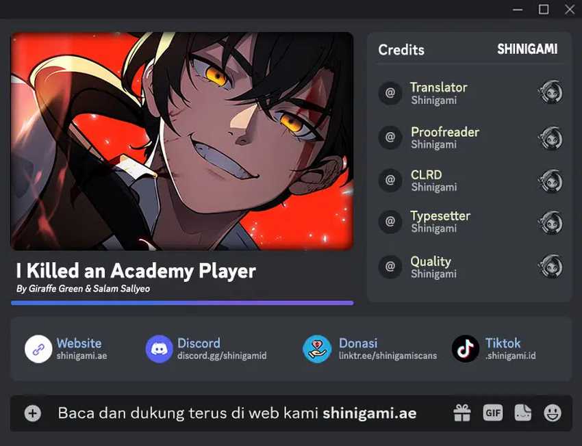 Baca Komik I Killed An Academy Player Chapter 56 Gambar 1