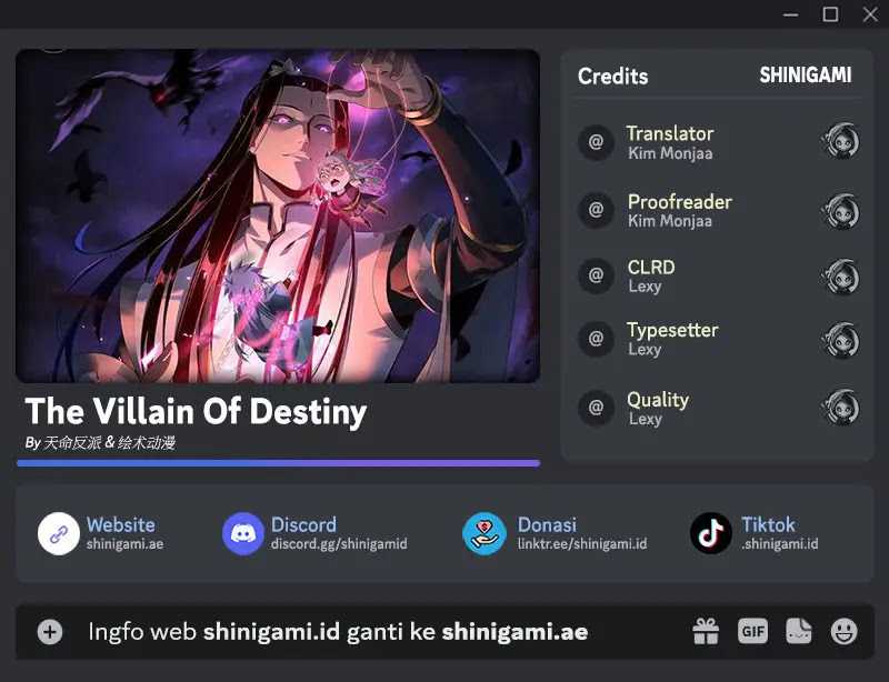 Baca Komik The Villain Of Destiny Chapter 197 Gambar 1
