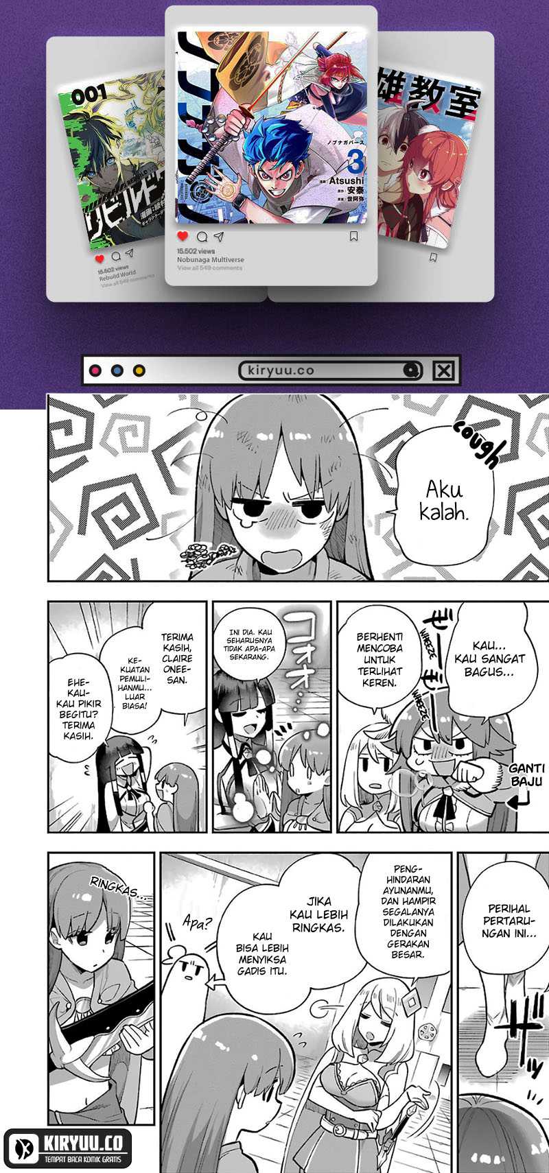 Eiyuu Kyoushitsu Chapter 35.2 Gambar 20
