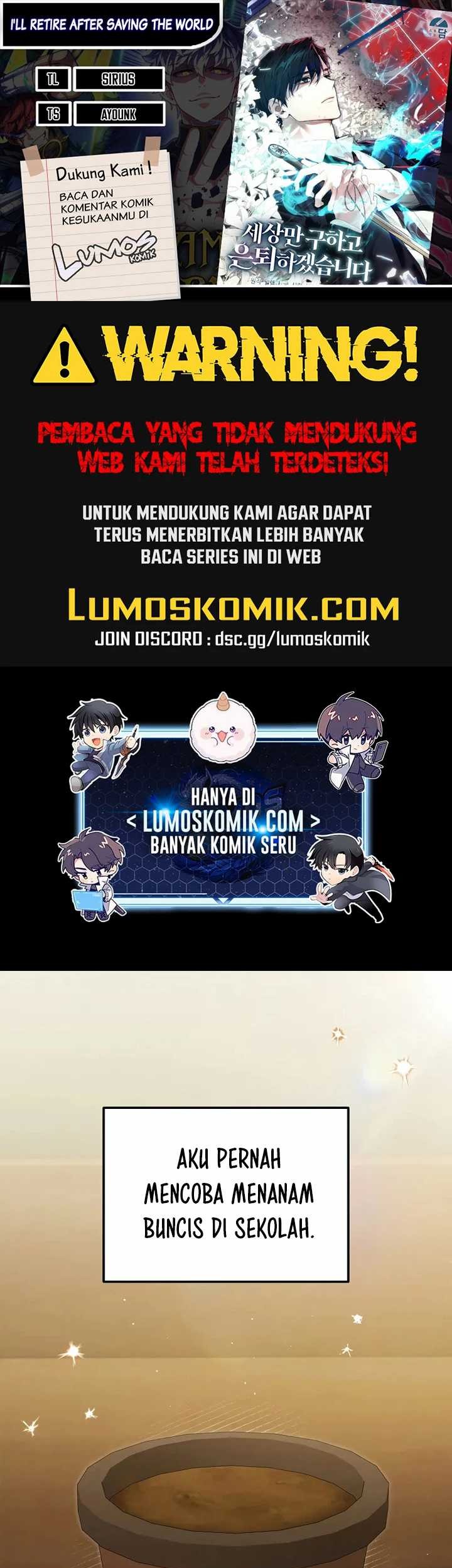 Baca Komik I’ll Retire After Saving the World Chapter 37 Gambar 1