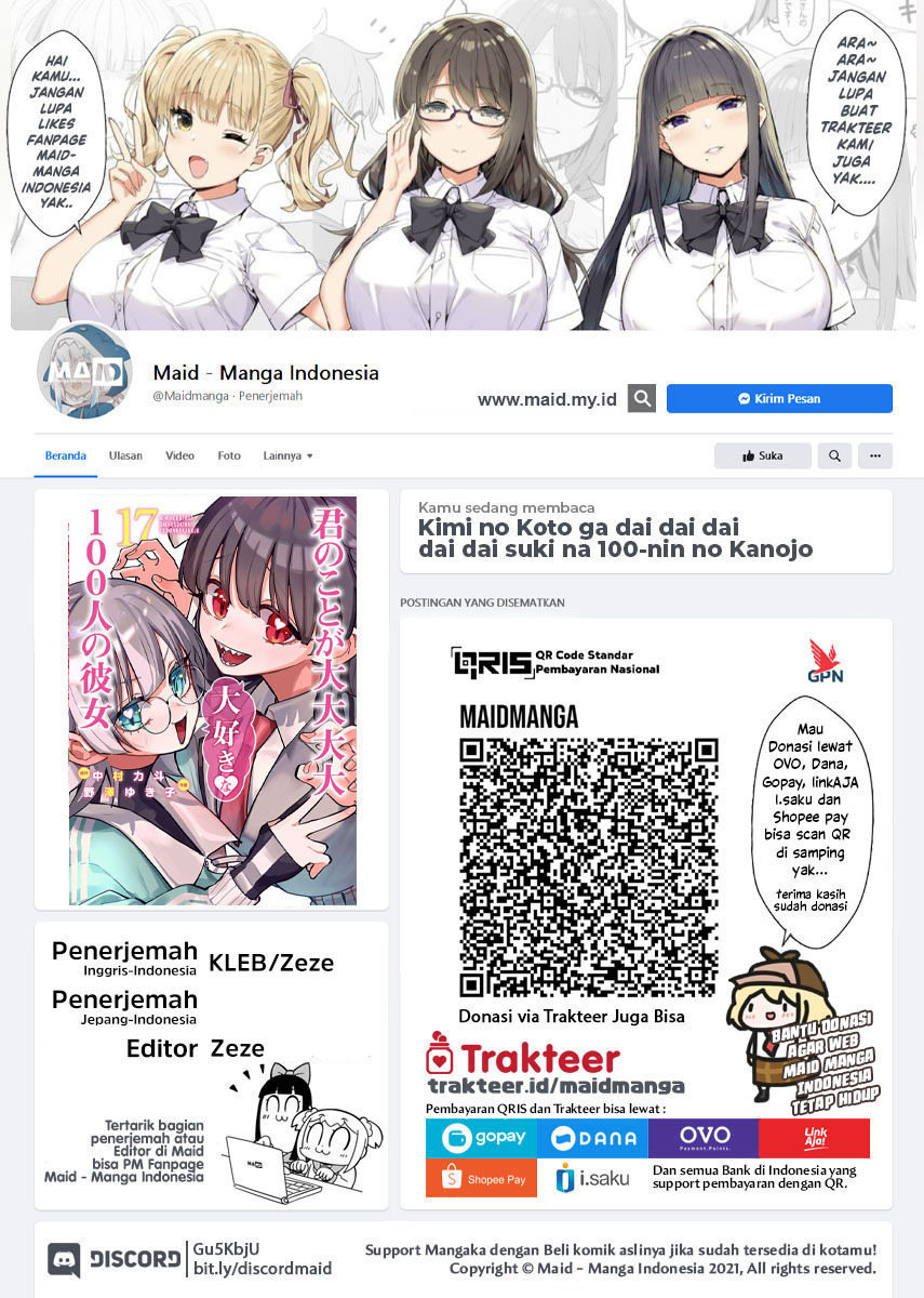 Baca  Kimi no Koto ga Dai Dai Dai Dai Daisuki na 100-ri no Kanojo Chapter 123 Gambar 2