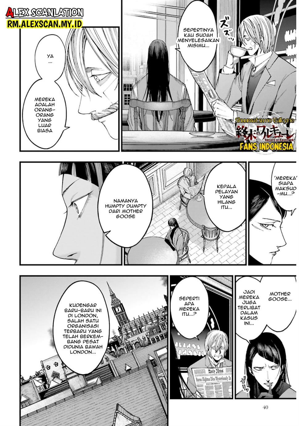 Shuumatsu no Valkyrie Kitan – Jack the Ripper no Jikenbo Chapter 04 Gambar 37