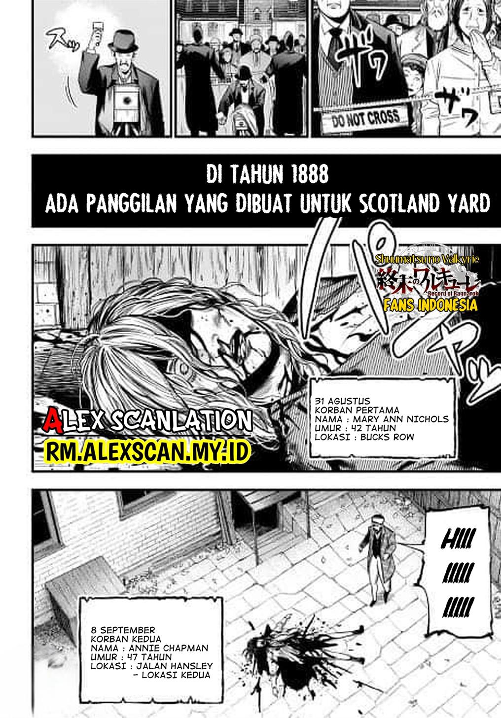 Shuumatsu no Valkyrie Kitan – Jack the Ripper no Jikenbo Chapter 01 Gambar 6