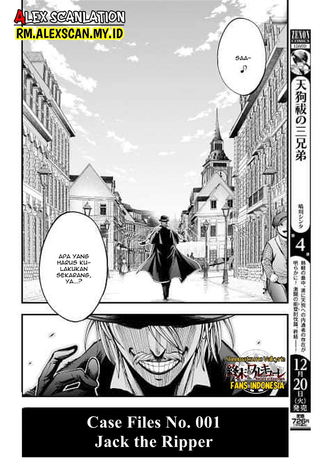 Shuumatsu no Valkyrie Kitan – Jack the Ripper no Jikenbo Chapter 01 Gambar 68