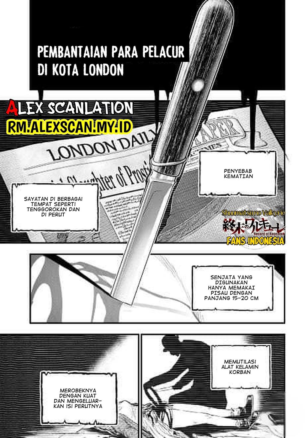 Shuumatsu no Valkyrie Kitan – Jack the Ripper no Jikenbo Chapter 01 Gambar 7