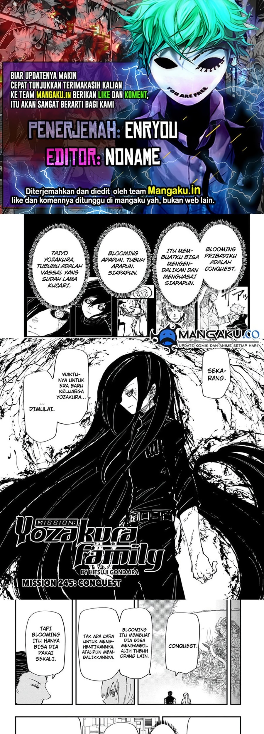 Baca Komik Mission: Yozakura Family Chapter 245 Gambar 1