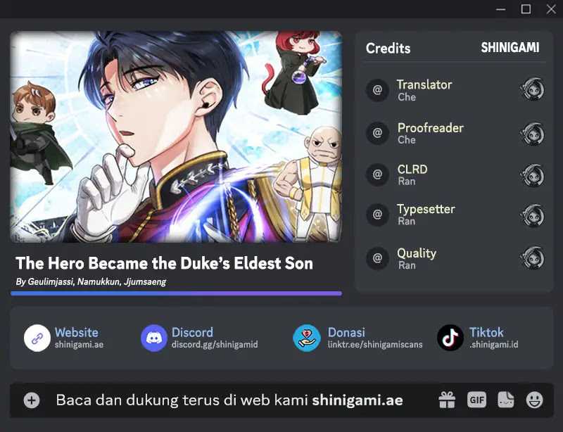 Baca Komik The Hero Became The Duke’s Eldest Son Chapter 45 Gambar 1
