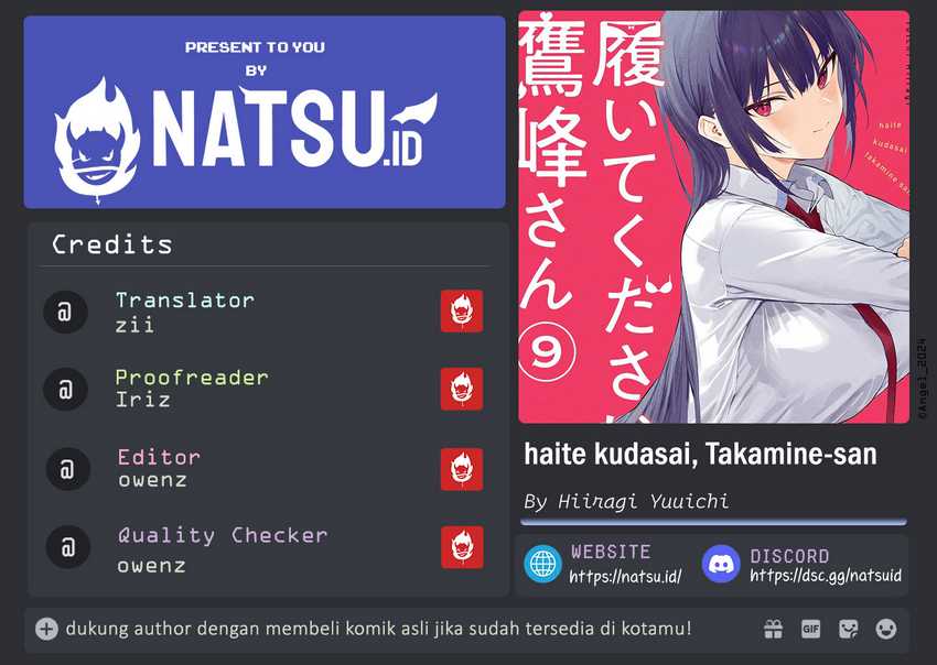 Baca Komik Haite Kudasai Takamine-san Chapter 55 Gambar 1