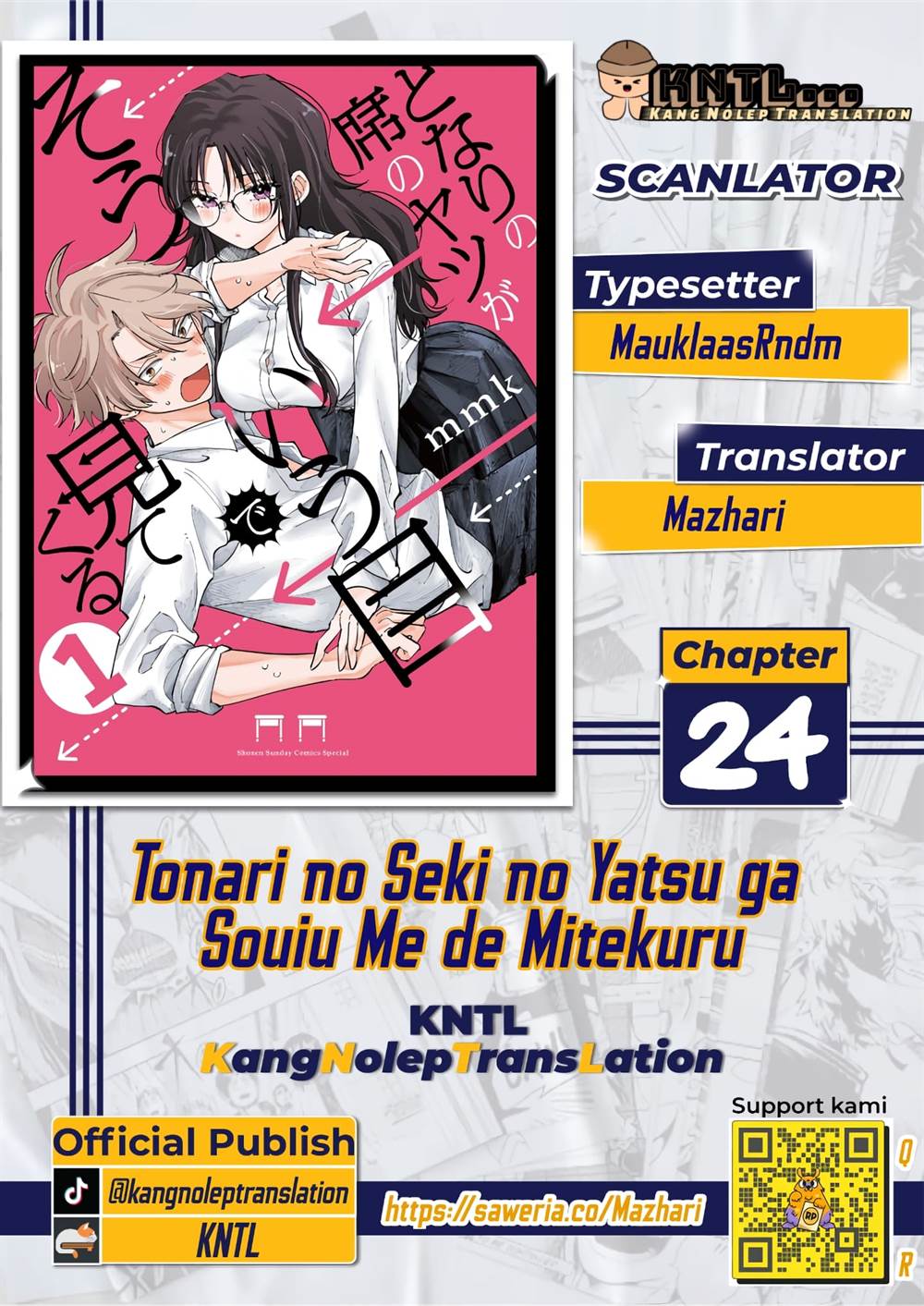 Baca Tonari no Seki no Yatsu ga Souiu Me de Mitekuru Chapter 24 Gambar 2