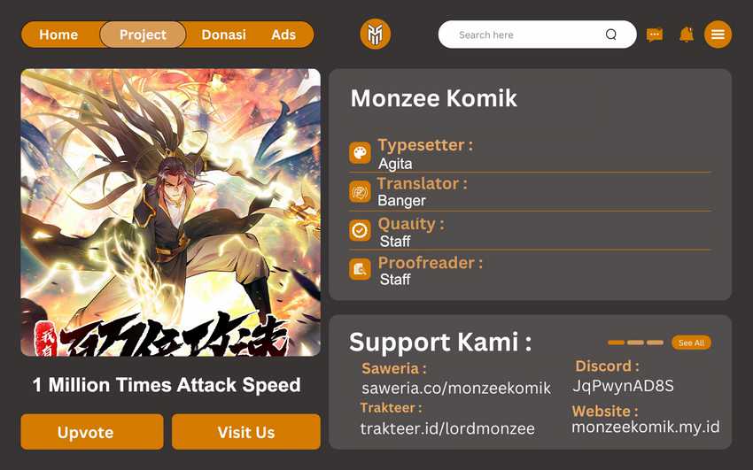 Baca Komik 1 Million Times Attack Speed Chapter 76 Gambar 1