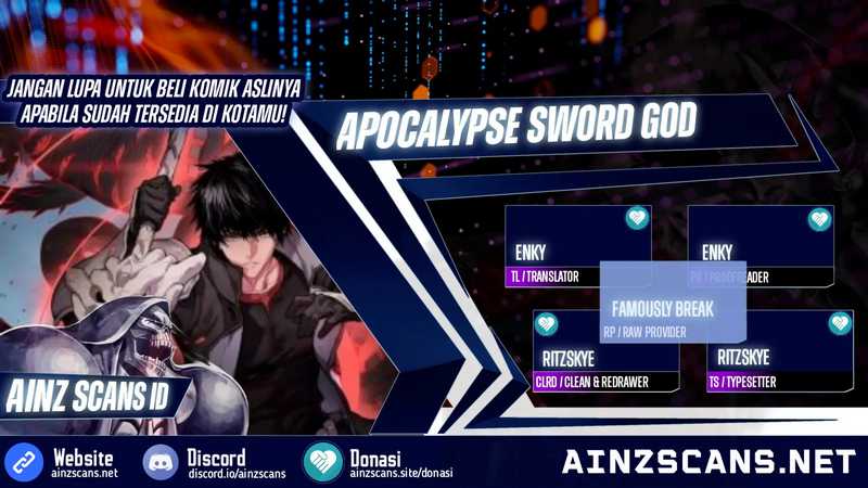 Baca Komik Apocalypse Sword God Chapter 25 Gambar 1