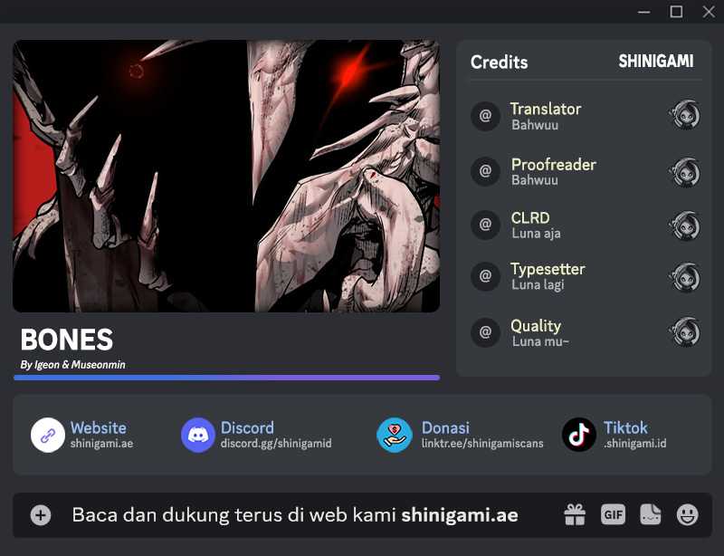 Baca Komik Bones Chapter 11 Gambar 1