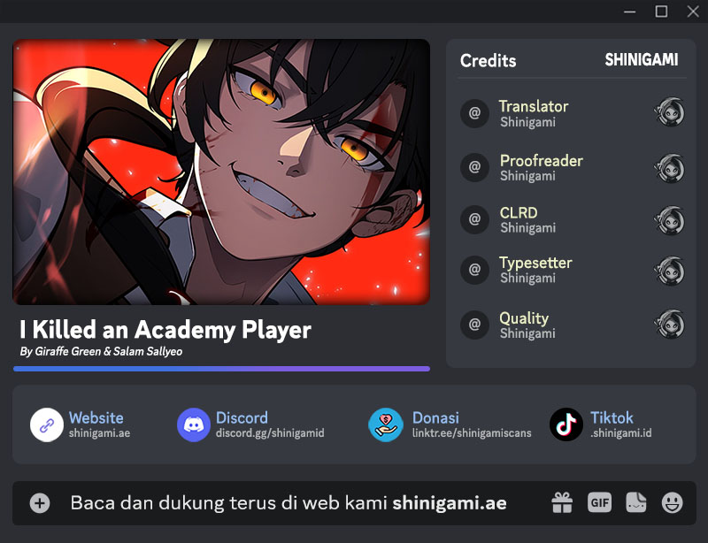 Baca Komik I Killed An Academy Player Chapter 61 Gambar 1