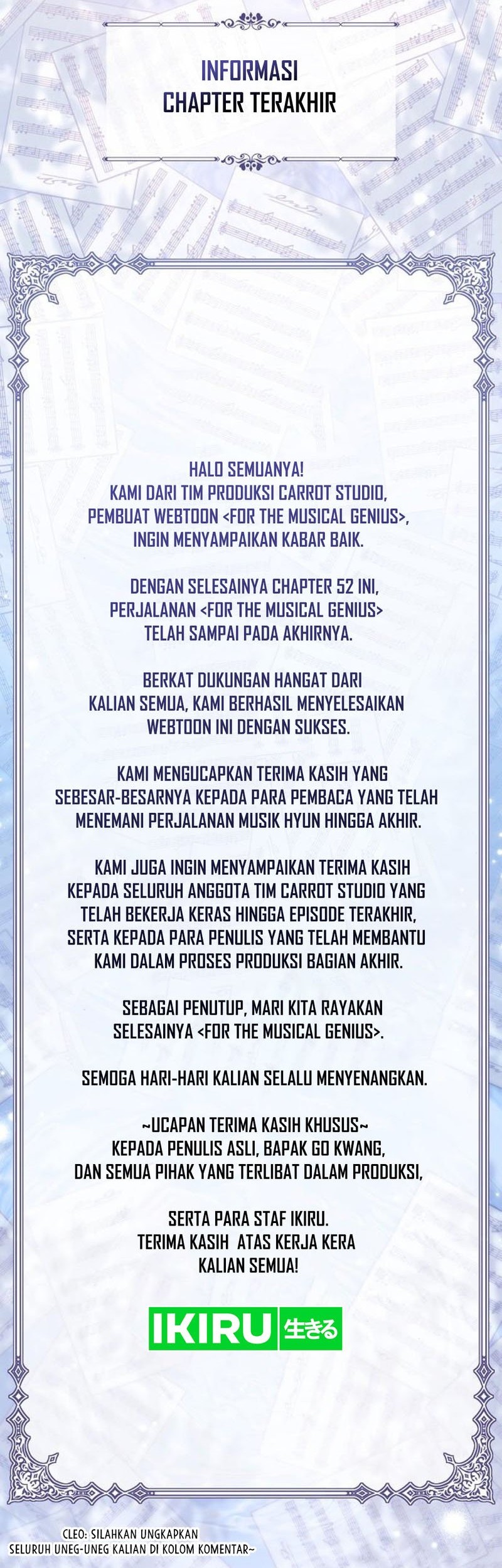 For the Musical Genius Chapter 52 Gambar 105