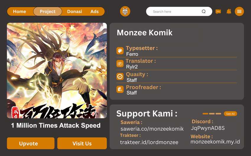 Baca Komik 1 Million Times Attack Speed Chapter 90 Gambar 1